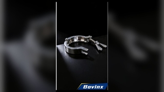 04/316L Stainless Steel Hygienic Clamp with Ultra-Smooth Polished Inner Groove and Tool-Free Quick I