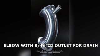 Sanitary Elbow with Drain Valve Port