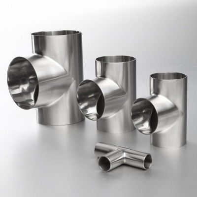 Good price Inox 304 Ss Pipe Fittings , Food Grade  Stainless Steel Equal Tee online