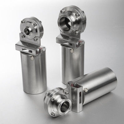 Air Actuated Stainless Steel Valves Pneumatic Control Customized Size
