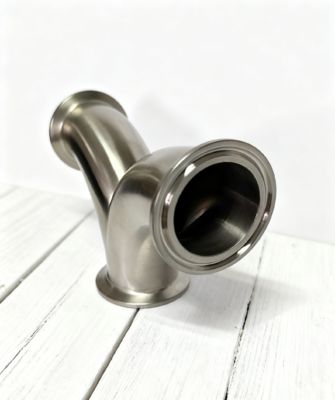 Good price Tri Clamp Stainless Steel Y Pipe Fittings 3A Certified Ss 304 food standard online