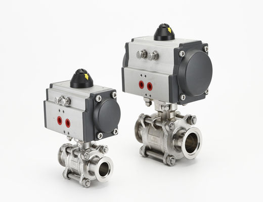 Good price Sanitary KF Vacuum Fittings Ball Valve Stainless Steel Pneumatic online