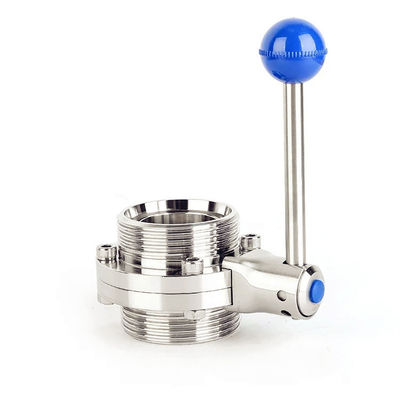 Good price Butterfly Type Stainless Steel Valves Manual External Thread DIN Standard online