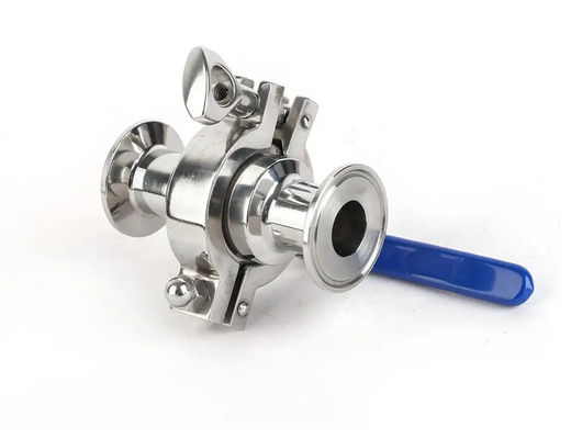 Ein guter Preis. SS304 S/s 316 Tri-Clamp Einweg-Kugelventil Sanitär-Lebensmittelstufe 3 Stück 3A CE Online