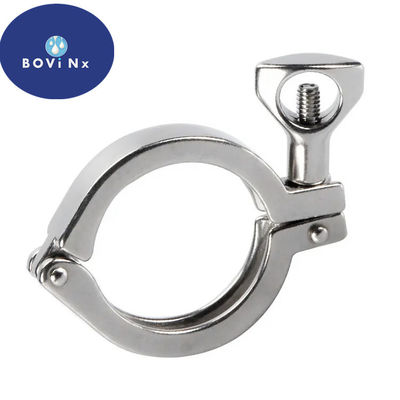 Good price Single Pin Stainless Steel 304l Tube Fittings , Sanitary Stainless Steel Clamp online