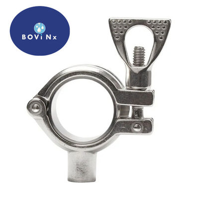 Good price Food Grade  Sanitary 304 Stainless Steel Pipe Fittings Feruule Single Pin Clamp online