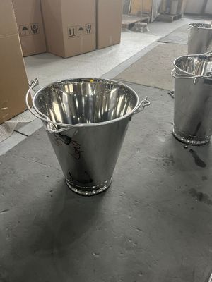 Good price 20L Stainless Steel Milk Pail With Pulling Handle 316L Satt Finish online