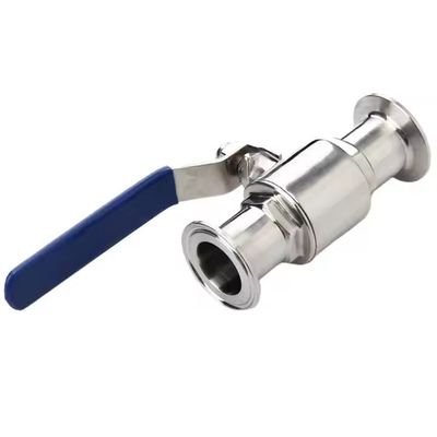 Good price 1/2 Inch Stainless Steel Sanitary Tri Clamp Ball Valve Manual OEM Customizable For General Applications online