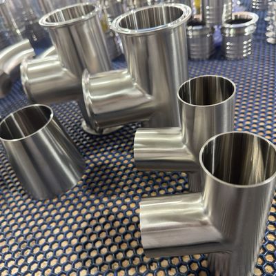 Good price Sanitary Hygienic SS316L Tee Weld Food Grade Bioprocessing Phramaceutical ASME BPE Fitting online